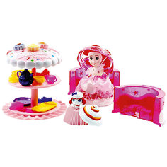 Игровой набор Cupcake Sunrise «Чайная вечеринка с куклой-капкейк и питомцем» Emco