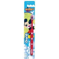 Детская зубная щетка Oral-B Mickey for Kids от 3 лет, красная