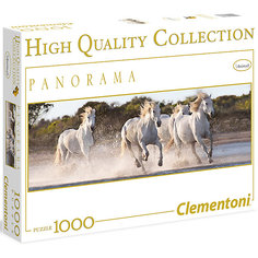 Панорманый пазл Clementoni "Белые лошади", 1000 элементов