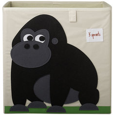 Коробка для хранения Горилла (Black Gorilla), 3 Sprouts