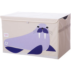 Сундук для хранения игрушек 3 Sprouts Синий морж (Blue Walrus). Арт. 00056