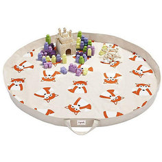 Игровой коврик-сумка 3 Sprouts Оранжевая лисичка (Orange Fox SPR1304). Арт. 00053