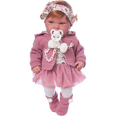 Кукла-пупс Munecas Antonio Juan "Саманта" в розовом, 40 см