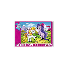 Мега-пазл Konigspuzzle "Пони на прогулке" 24 элемента