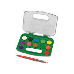 Набор акварельных красок, 12 цветов, Melissa &amp; Doug