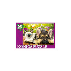 Пазл Konigspuzzle "Верные друзья" 60 элементов