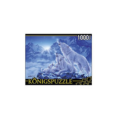 Пазл Konigspuzzle "Волки и ночные горы" 1000 элементов
