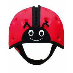 Мягкая шапка-шлем для защиты головы SafeheadBABY "Божья коровка", красный
