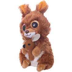 Мягкая игрушка Teddy Кенгуренок коричневый,15 см