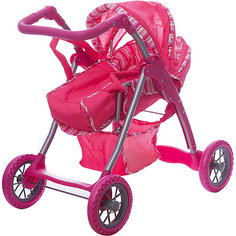 Коляска - трансформер Buggy Boom , розовый в полосочку