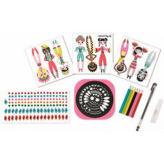 Набор для вырезания со стразами "Принцессы мира", 9 принцесс Janod