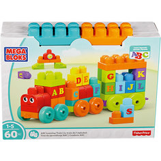 Конструктор Mega Bloks «Обучающий поезд», 60 деталей алфавит Mattel
