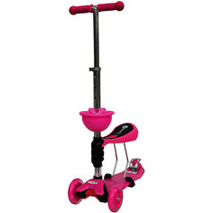 Самокат, розовый,  ScooterOK Tolocar Baby Hit