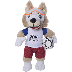 Мягкая игрушка FIFA-2018 1Toy Волк Забивака, 33 см