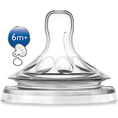 Соска из силикона для густых жид-тей, 6мес+, 2шт., Philips Avent