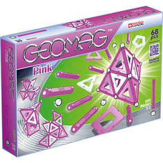 Магнитный конструктор Geomag "Pink",  68 деталей