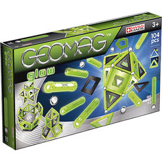 Магнитный конструктор Geomag  "Glow",  104 детали