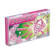 Магнитный конструктор Geomag  "Pink ", 104 детали