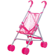 Коляска-трость для кукол Buggy Boom , розовый с сердечками