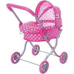 Коляска для кукол Buggy Boom , розовый в звездочку