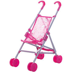 Коляска-трость для кукол Buggy Boom , розовый с мишками
