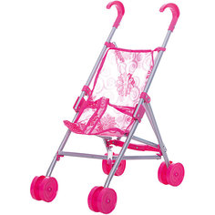 Коляска-трость для кукол Buggy Boom , розовый с цветами
