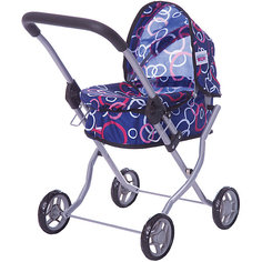 Коляска для кукол Buggy Boom , синий с кольцами