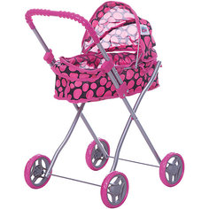 Коляска для кукол Buggy Boom , розовый горошек
