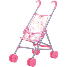 Коляска-трость для кукол Buggy Boom , светло-розовый с мишками