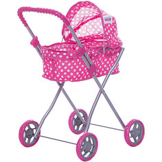 Коляска для кукол Buggy Boom , розовый в горошек