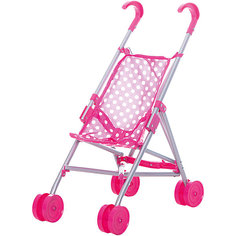 Коляска-трость для кукол Buggy Boom , розовый в горошек