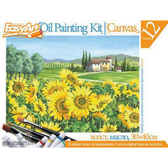 EasyArt Набор для живописи масляными красками № 3 "Подсолнухи" Фантазер