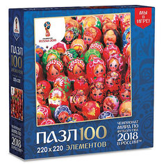 Пазл Origami FIFA-2018 "Матрёшки" Ярмарка матрёшек, 100 элементов