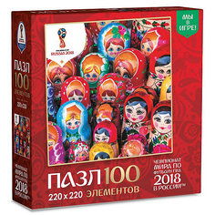 Пазл Origami FIFA-2018 "Матрёшки" Красочные матрёшки, 100 элементов