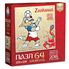 Пазл Origami FIFA-2018 "Забивака" Футбольный принт, 64 элемента