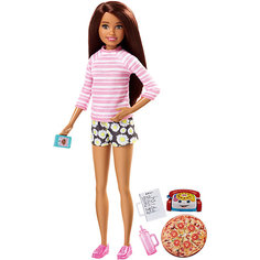 Кукла Barbie "Няни" Кукла с аксессуарами и пиццей Mattel