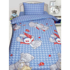Детское постельное белье 1,5 сп. MTY Ded на голубом Mona Liza