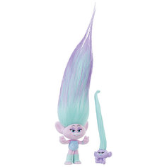 Игровой набор Trolls "Тролли с супер длинными волосами", розовый тролль Hasbro