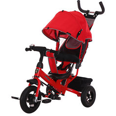 Трёхколёсный велосипед Moby Kids "Comfort Air" 10x8, красный