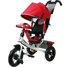 Трёхколёсный велосипед Moby Kids "Comfort Air Car 2" 12x10, красный