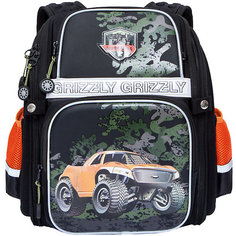 Рюкзак школьный Grizzly, чёрный