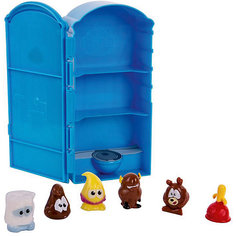 Набор с фигурками Poopeez "Туалетная кабинка", 6 фигурок