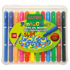 Восковые акварельные карандаши PINTACOLOR SLIM, 12 цветов Alpino