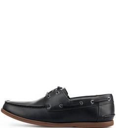 Синие топсайдеры из натуральной кожи Clarks