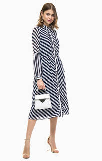 Платье в полоску на пуговицах Michael Michael Kors