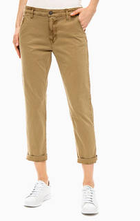 Укороченные брюки чиносы коричневого цвета Pepe Jeans