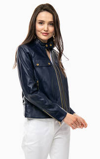 Кожаная куртка на молнии Michael Michael Kors