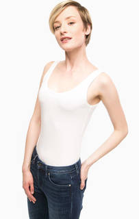 Базовая белая майка из хлопка S.Oliver