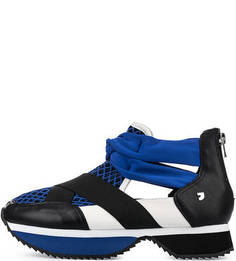 Кроссовки на молнии с текстильными вставками Gioseppo