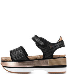 Черные босоножки на липучке Gioseppo